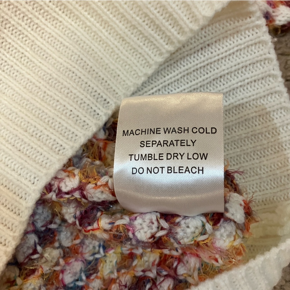 Multicolor Patterned Crew Neck Sweater - image 6